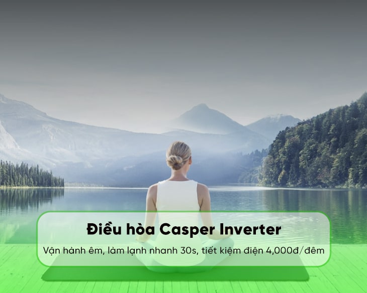 Máy lạnh Casper Inverter 2 HP GC-18IS33 | Máy lạnh giá sỉ Máy lạnh Casper Inverter 2 HP GC-18IS33 | Máy lạnh giá sỉ - góc nhìn 4