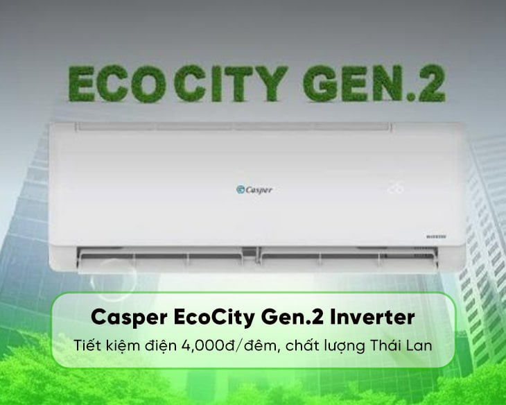 Máy lạnh Casper Inverter 1 HP TC-09IS36 | Máy lạnh giá sỉ Máy lạnh Casper Inverter 1 HP TC-09IS36 | Máy lạnh giá sỉ - góc nhìn 4