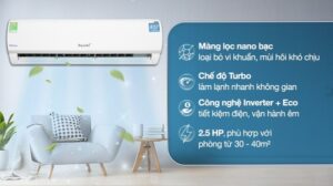 Máy lạnh Funiki Inverter 2.5 HP HIC24TMU.ST3 - hình ảnh sản phẩm